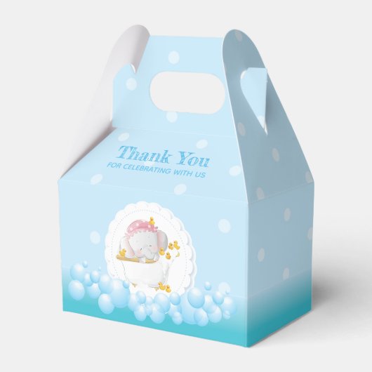 Elephant Birthday Bedankt Bedankdoosjes (Voorkant Zijde)