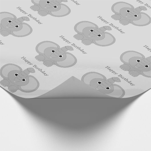 Elephant Birthday Cadeaupapier (Hoek)