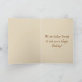 Elephant Birthday Card Kaart (Binnen)