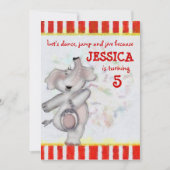 Elephant Birthday Kaart (Voorkant)