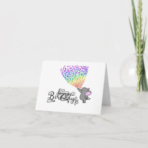 Elephant Birthday Kaart