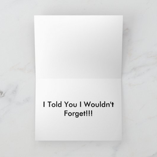 Elephant Birthday Kaart (Binnen)