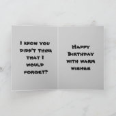 ELEPHANT BIRTHDAY-kaart Kaart (Binnen)