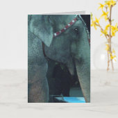ELEPHANT BIRTHDAY-kaart Kaart (Gele Bloem)