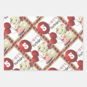  Elephant Birthday Wrapping Paper Sheet (Voorkant)