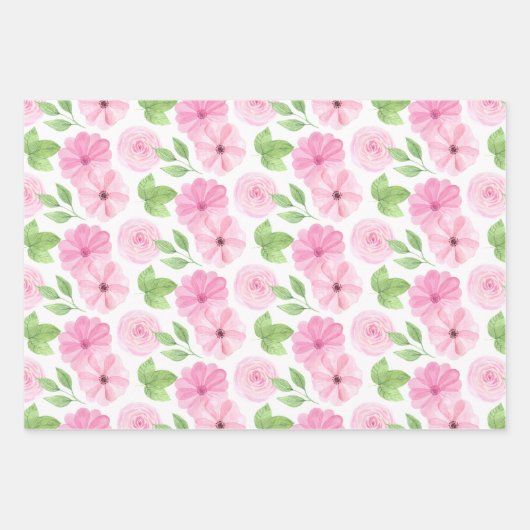 Elephant Birthday Wrapping Paper Sheets (Voorkant 3)