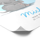 Elephant-blaasjes noemen kinderwandkunst poster (Hoek)