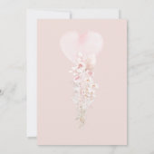 Elephant Blash roze ventilator Boho Baby shower Kaart (Achterkant)