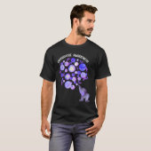 Elephant Blowing Up Purple Balloons Overdose Aware T-shirt (Voorkant volledig)