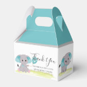 Elephant Blue Bloon Favor Box Bedankdoosjes (Achterkant)