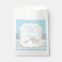 Elephant Blue en Grey Baby shower Party