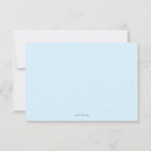 Elephant blue en grijs Baby shower Advice Cards Kaart (Achterkant)