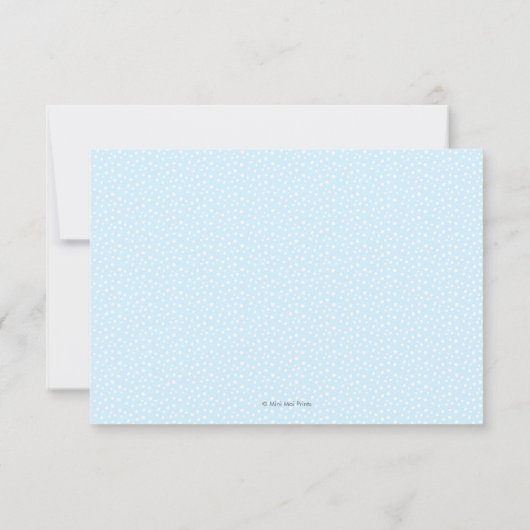 Elephant blue en grijs Baby shower Advice Cards Kaart (Achterkant)