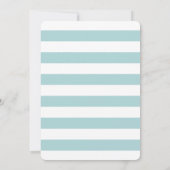 Elephant Blue Floral Boy Fotogeboorteaankondiging Kaart (Achterkant)