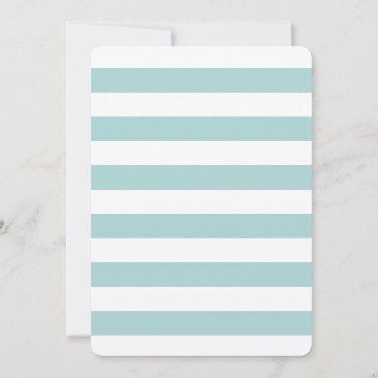 Elephant Blue Floral Boy Fotogeboorteaankondiging Kaart (Achterkant)