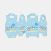 Elephant Blue Harts Ballon Favor Box Bedankdoosjes (Uitgevouwen)