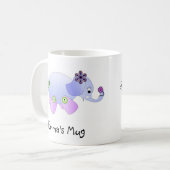 Elephant Blue Koffiemok (Voorkant links)