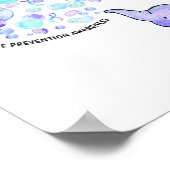 Elephant Blue Paars Balloons Zelfmoordpreventie A Poster (Hoek)