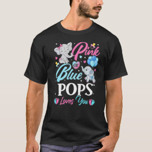 Elephant Blue Pink Poppen houden van je zwangersch T-shirt