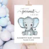 Elephant Blue Waterverf Baby Boy Shower Acryl Bord