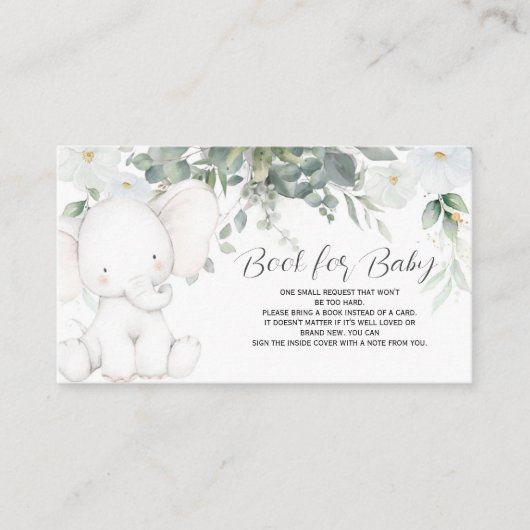 Elephant Book for Baby Kaart (Voorkant)