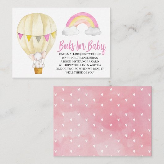 Elephant Books for Baby Enclosure Card Informatiekaartje (Voorkant / Achterkant)