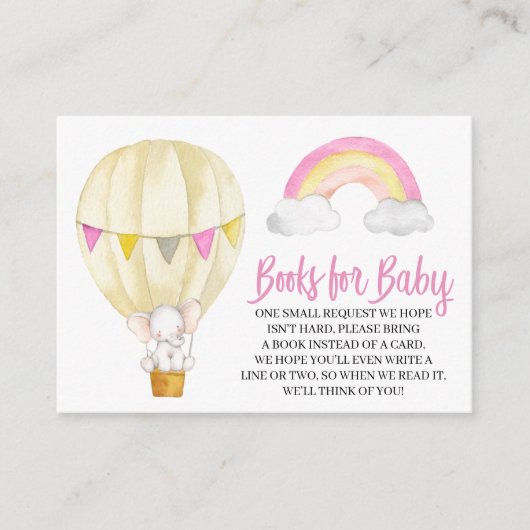 Elephant Books for Baby Enclosure Card Informatiekaartje (Voorkant)