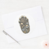 Elephant Botanical Footprint Nature Sticker (Envelop)