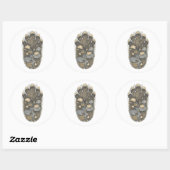 Elephant Botanical Footprint Nature Sticker (Vel)