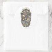Elephant Botanical Footprint Nature Sticker (Tas)