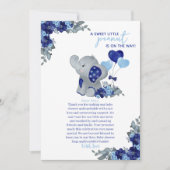 Elephant Boy Baby shower Bedankkaart (Voorkant)