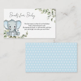Elephant Boy Baby shower Books for Baby Informatiekaartje