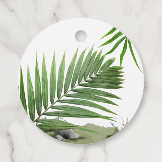 Elephant Boy Baby shower Dank u Bedankjes Labels (Achterkant)