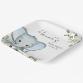 Elephant Boy Baby shower Papieren Bordje (Gebogen)