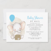 Elephant Boy Baby shower per mail Kaart (Voorkant)