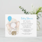 Elephant Boy Baby shower per mail Kaart (Staand voorkant)