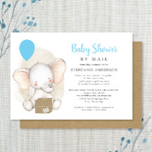 Elephant Boy Baby shower per mail