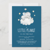 Elephant Boy | Baby shower van de Navy Little Pean Kaart (Voorkant)