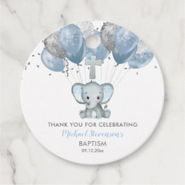 Elephant Boy Balloons Baptisme Dank je Labels geve