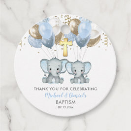 Elephant Boy Balloons Baptisme Dank je Labels geve