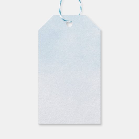 Elephant Boy Balloons Baptisme Dank u Cadeaulabel (Achterkant)