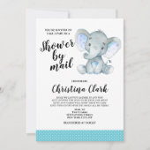 Elephant Boy Shower per post Cute Kaart (Voorkant)