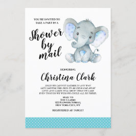 Elephant Boy Shower per post Cute Kaart