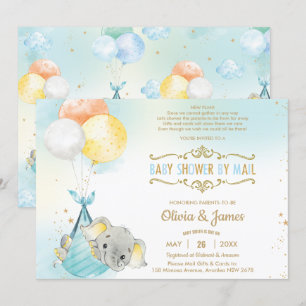 Elephant Boy Virtueel Baby shower per post Kaart