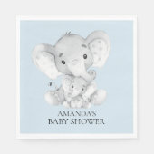 Elephant Boys Baby shower Papieren servetten (Voorkant)
