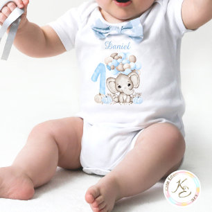 Elephant Boys' Bodysuit Herfst eerste verjaardag