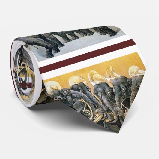 Elephant Brass Band Stropdas (Opgerold)