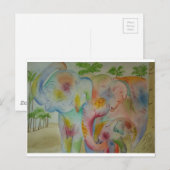 Elephant Briefkaart (Voorkant / Achterkant)