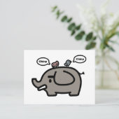 Elephant Briefkaart (Staand voorkant)