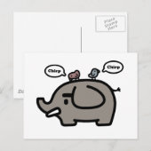 Elephant Briefkaart (Voorkant / Achterkant)